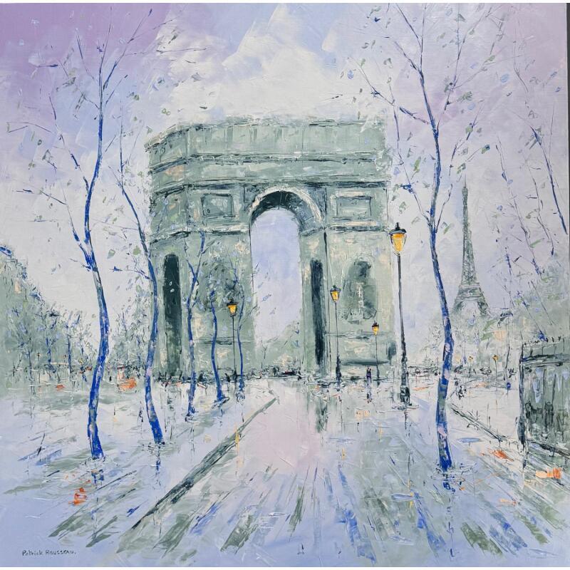 Peinture L'Etoile par Rousseau Patrick | Tableau Figuratif Urbain Huile