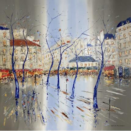 Painting Si Paris m'était conté by Rousseau Patrick | Painting Figurative Oil Urban