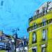 Pintura Le ciel a une couleur de jour por Anicet Olivier | Pintura Figurativo Urbano Arquitectura Acrílico Pastel