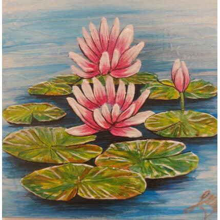 Painting lotus by Geiry | Painting Subject matter