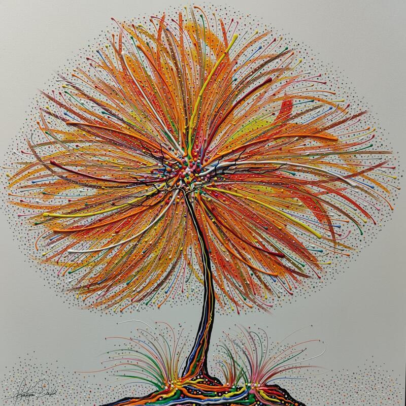 Peinture Arbre en plein Paris par Fonteyne David | Tableau Figuratif Acrylique