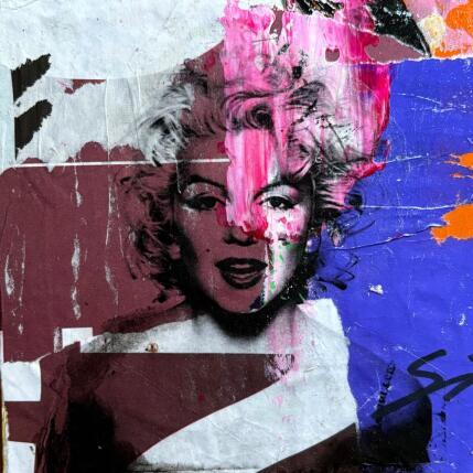 Painting Marilyn by Mestres Sergi | Painting Pop-art Acrylic, Graffiti Pop icons