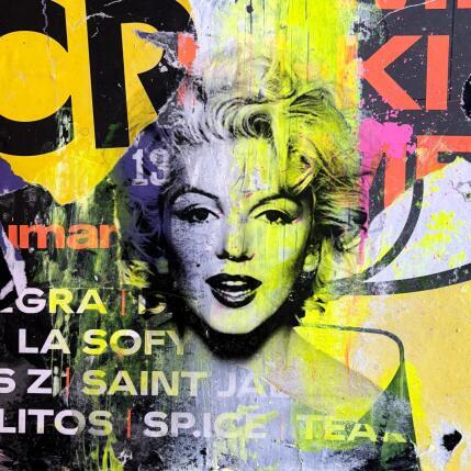 Painting Nude Marilyn by Mestres Sergi | Painting Pop-art Acrylic, Graffiti Pop icons