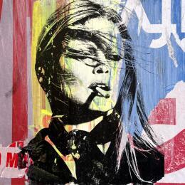 Painting Always Kate Moss by Mestres Sergi | Painting Pop-art Acrylic, Graffiti Pop icons