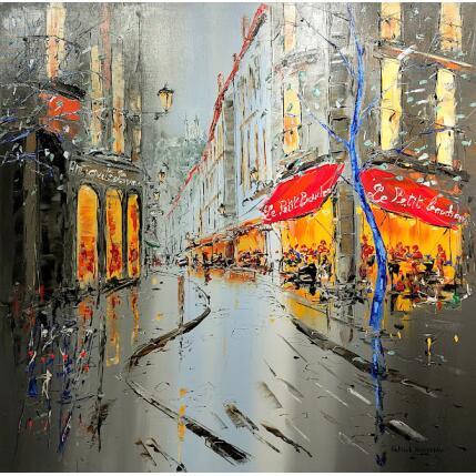 Painting Ruelle charmante by Rousseau Patrick | Painting Figurative Oil Urban