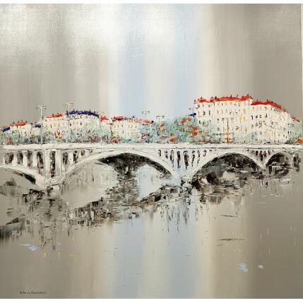 Gemälde D'une rive à l'autre von Rousseau Patrick | Gemälde Figurativ Öl Urban