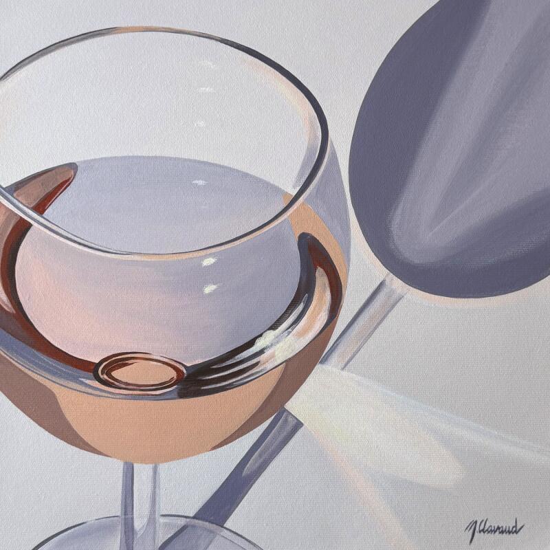 Painting SOFT ROSÉ by Clavaud Morgane | Painting Figurative Life style Still-life Minimalist Acrylic