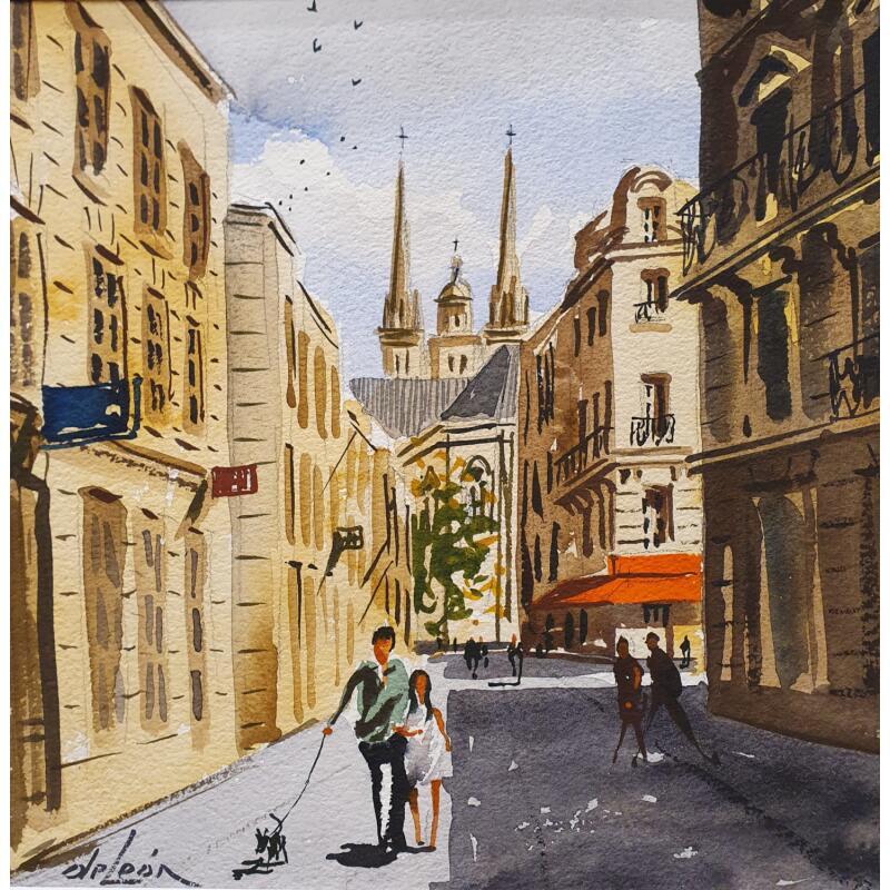 Pintura Belle journée à Angers por De León Lévi Marcelo | Pintura