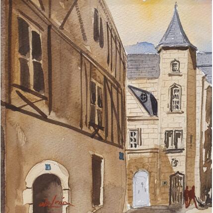 Painting Balade dans la cité by De León Lévi Marcelo | Painting Figurative Watercolor Pop icons, Urban