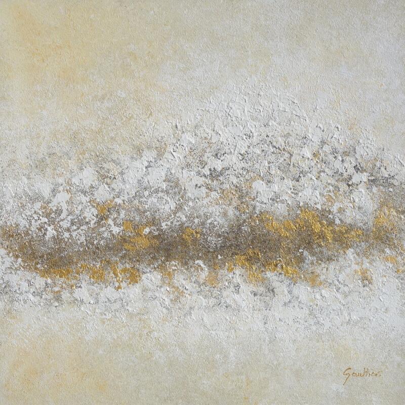 Gemälde Poussières d'étoiles von Gaultier Dominique | Gemälde Materialismus Minimalistisch Acryl