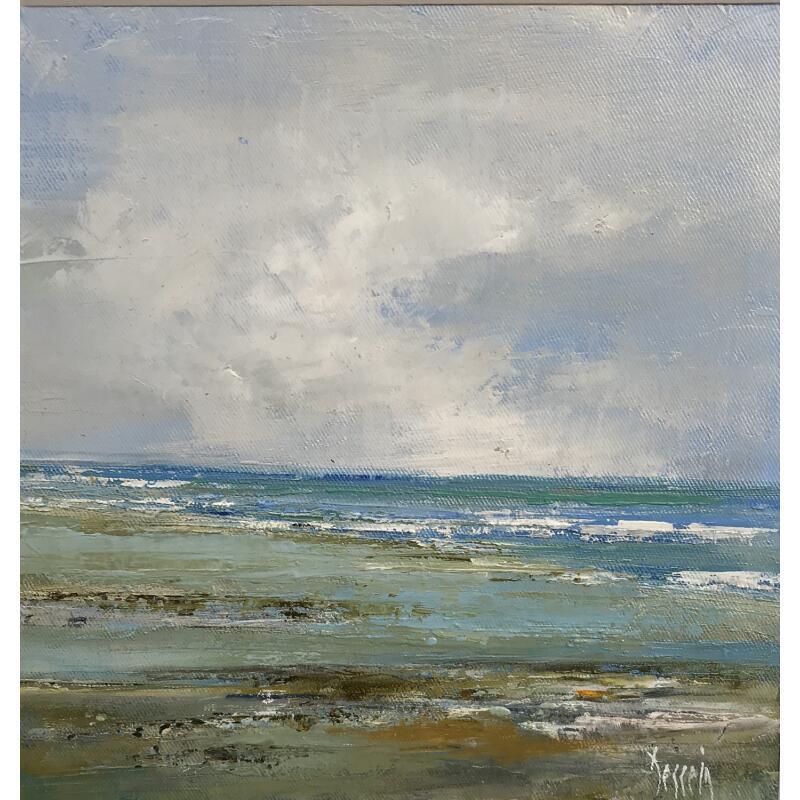 Peinture Marée haute par Dessein Pierre | Tableau Figuratif Marine Huile