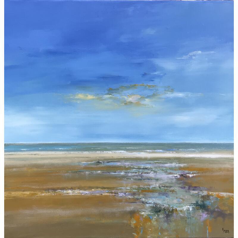 Painting Sable et coquillage by Dessein Pierre | Painting Figurative Marine Oil