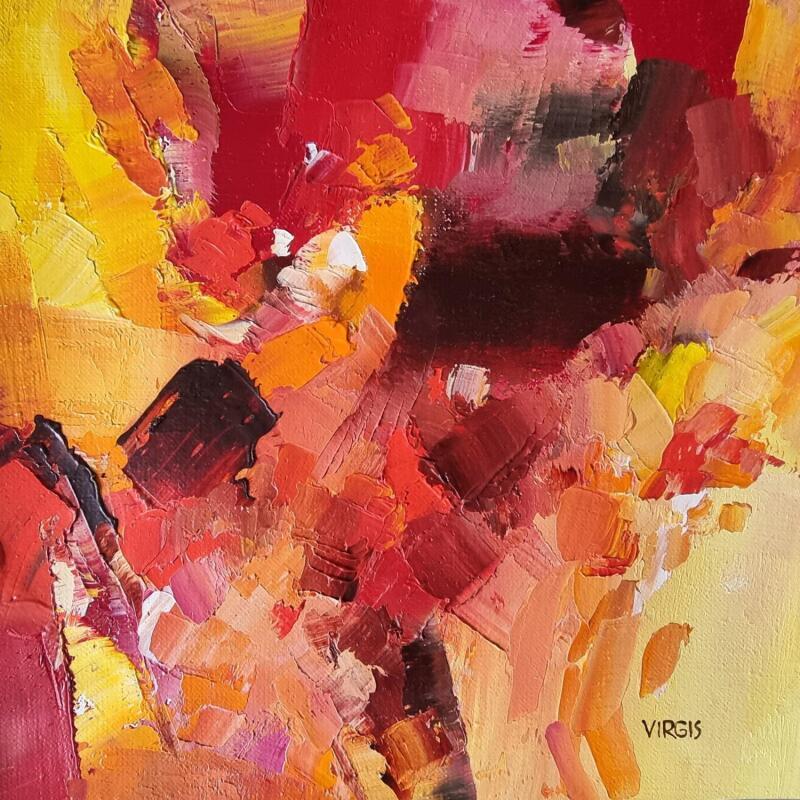 Painting Hot evening by Virgis | Painting Abstract Minimalist Oil