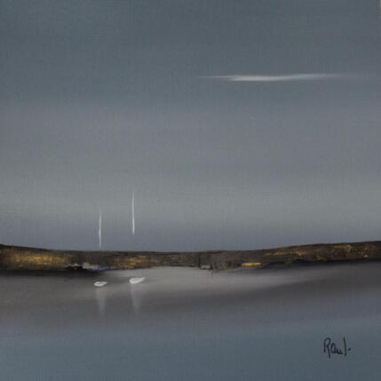 Gemälde Douceur marine 86 von Roussel Marie-Ange et Fanny | Gemälde Figurativ Öl Marine, Minimalistisch, Pop-Ikonen