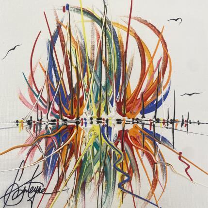 Peinture Jets de couleurs en mer par Fonteyne David | Tableau Figuratif Acrylique