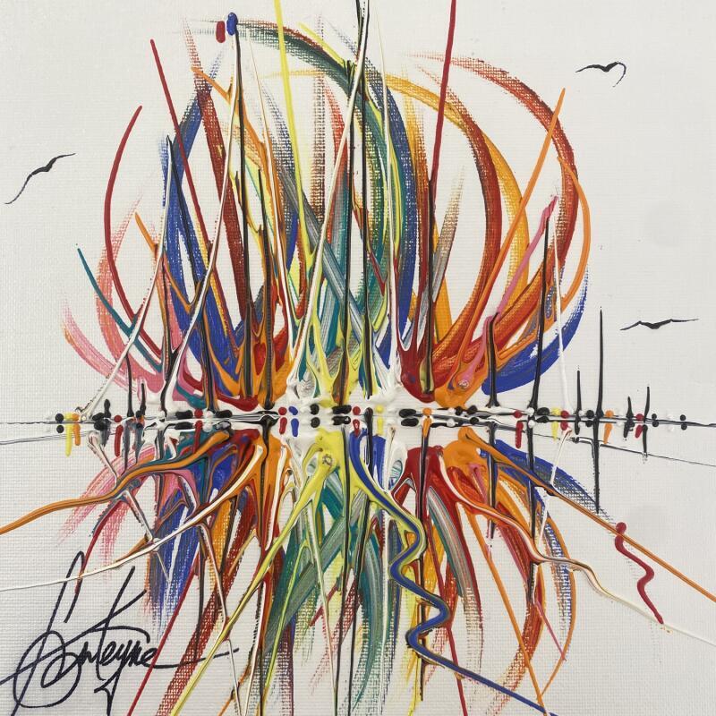 Peinture Jets de couleurs en mer par Fonteyne David | Tableau Figuratif Acrylique