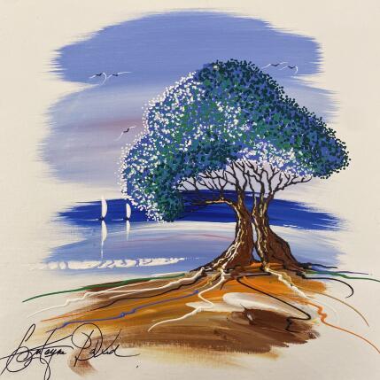 Peinture Près du lagon par Fonteyne David | Tableau Figuratif Acrylique