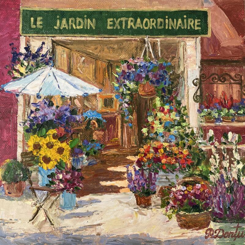 Peinture Le jardin extraordinaire par Dontu Patricia | Tableau Figuratif Huile