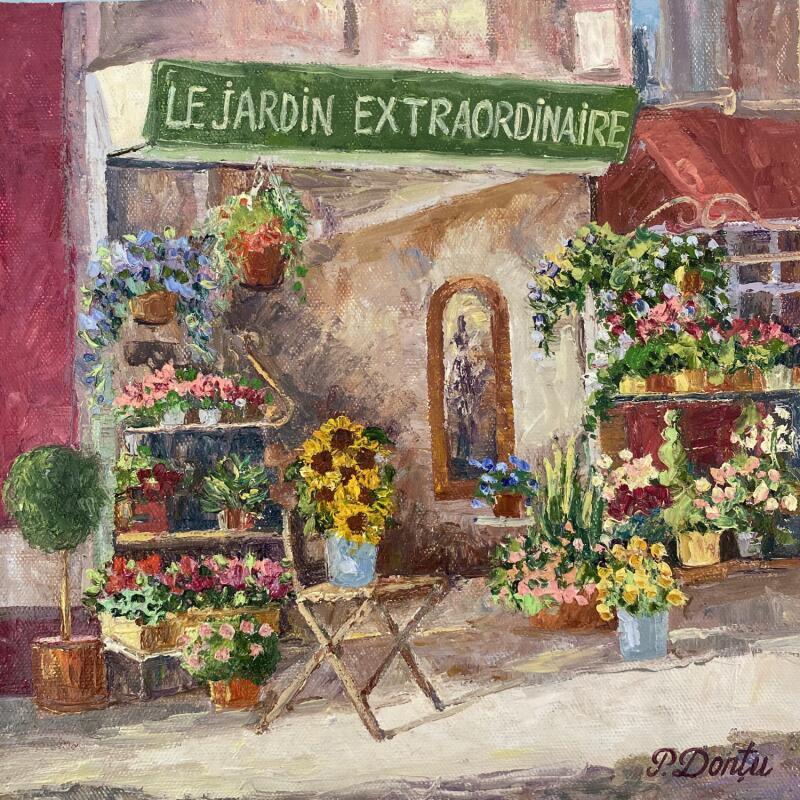 Painting Le jardin extraordinaire by Dontu Patricia | Painting Figurative Oil