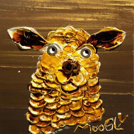 Painting Contemplatus by Moogly | Painting Raw art Acrylic, Pigments, Resin Animals