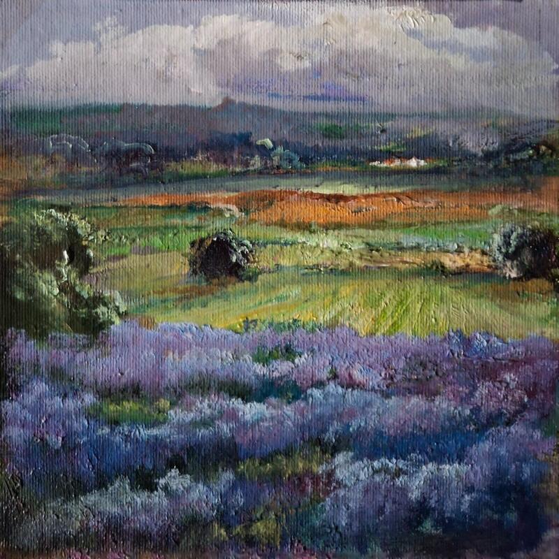 Gemälde Apunte  con Lavandas von Cabello Ruiz Jose | Gemälde Figurativ Öl