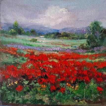 Pintura Esplendor y amapolas por Cabello Ruiz Jose | Pintura Figurativo Aceite