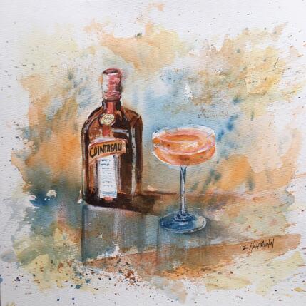 Peinture Cointreau coupe et arôme  par Hoffmann Elisabeth | Tableau Figuratif Aquarelle Natures mortes