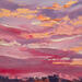 Painting Variaciones del cielo 4-8 by Fran Sosa | Painting Figurative Landscapes Oil