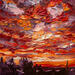 Painting Variaciones del cielo 7-8 by Fran Sosa | Painting Figurative Landscapes Oil
