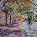 Painting Árbol sobre el Sena by Fran Sosa | Painting Figurative Landscapes Oil