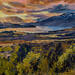 Painting Atardecer sobre el lago by Fran Sosa | Painting Figurative Landscapes Oil
