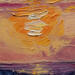 Painting Amanecer de Marisol by Fran Sosa | Painting Figurative Landscapes Oil