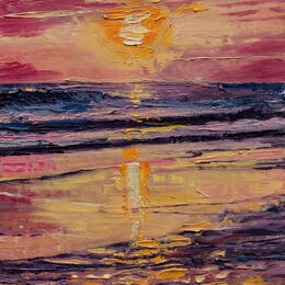 Painting Amanecer de Marisol by Fran Sosa | Painting