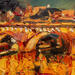 Painting La luz de la torre by Fran Sosa | Painting Figurative Landscapes Oil