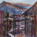 Painting Por esos cerros salgo a buscar by Fran Sosa | Painting Figurative Landscapes Oil