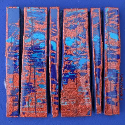 Painting Bc6 street bleu cuivre by Langeron Luc | Painting Subject matter Acrylic, Resin, Wood