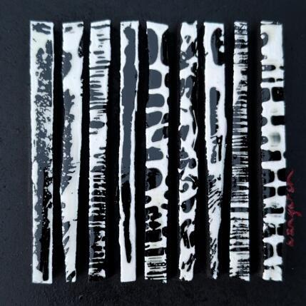 Painting Bc9 touche n et b multi by Langeron Luc | Painting Subject matter Acrylic, Resin, Wood