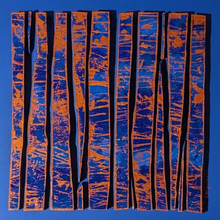 Gemälde Bc13 street 2 bleu cuivre von Langeron Luc | Gemälde