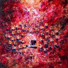 Painting Concert flamboyant by Reymond Pierre | Painting Figurative Oil Music