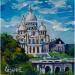 Peinture La basilique du Sacré-Cœur par Cédanne | Tableau Figuratif Paysages Urbain Huile Acrylique