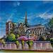 Painting Notre-Dame de Paris vue depuis la Seine by Cédanne | Painting Figurative Landscapes Urban Architecture Oil Acrylic