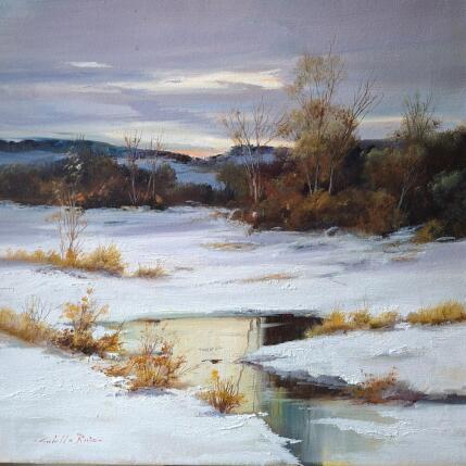 Peinture Campos nevados. par Cabello Ruiz Jose | Tableau Figuratif Huile Paysages