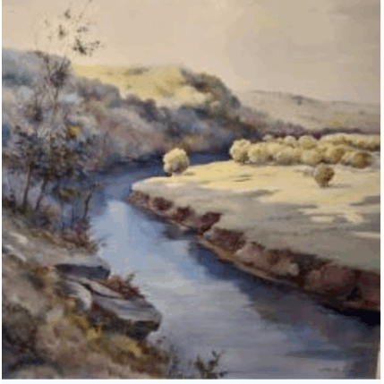 Painting El tajo por Aranjuez by Cabello Ruiz Jose | Painting Figurative Oil