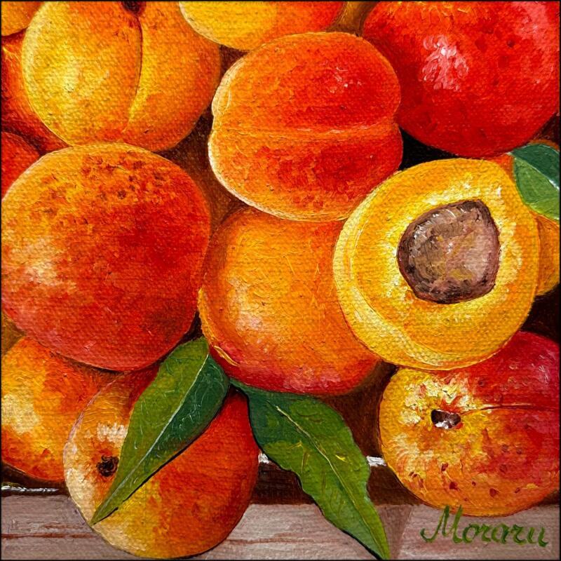 Painting Abondance dorée by Moraru Vadim | Painting Realism Nature Still-life Minimalist Oil