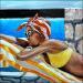 Painting Piscine, 14h by Moraru Vadim | Painting Realism Mode Marine Oil