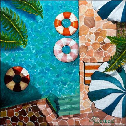 Painting Piscine privée by Moraru Vadim | Painting