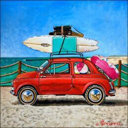 Painting Bagages d’été by Moraru Vadim  | Painting Realism Oil Marine