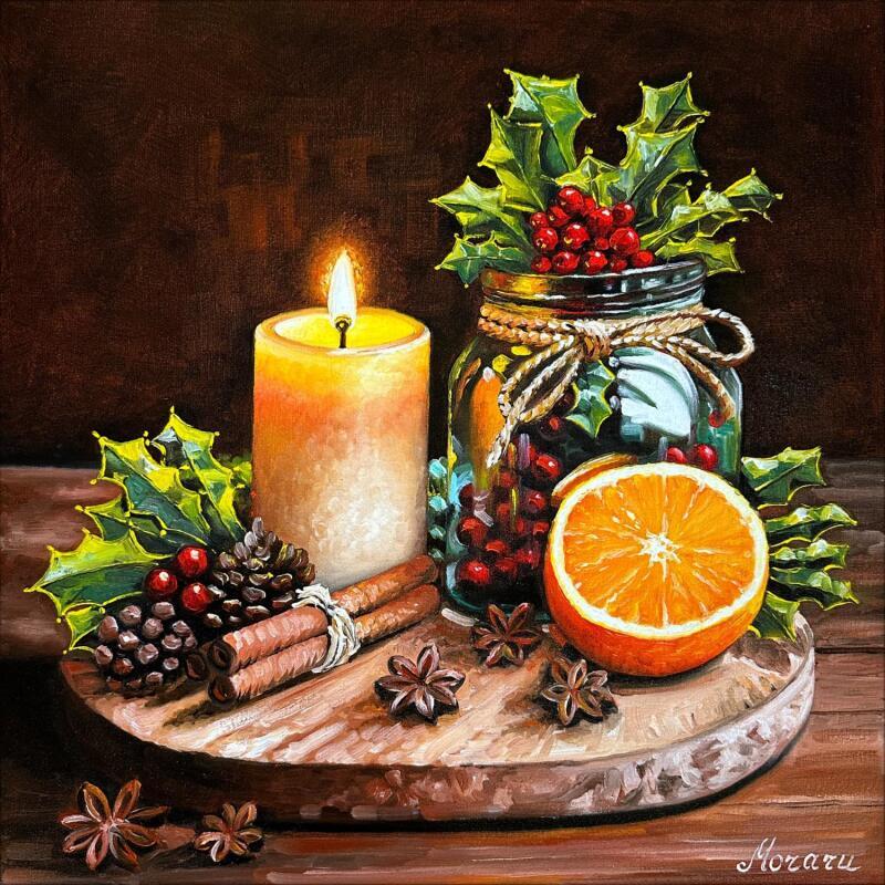 Painting Parfum de décembre by Moraru Vadim | Painting Realism Still-life Oil