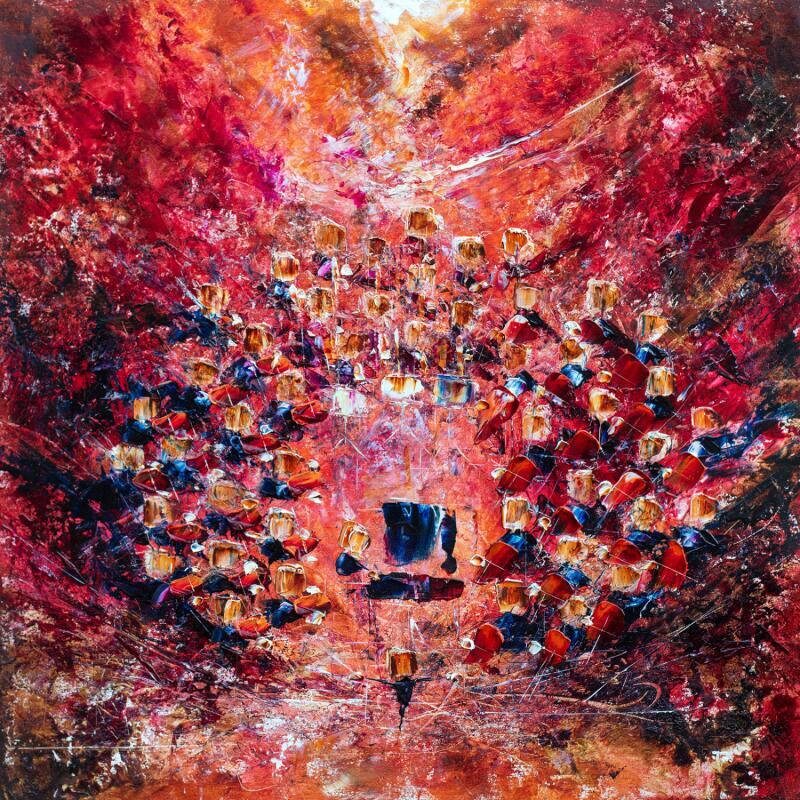 Peinture Concert flamboyant par Reymond Pierre | Tableau Figuratif Musique Huile