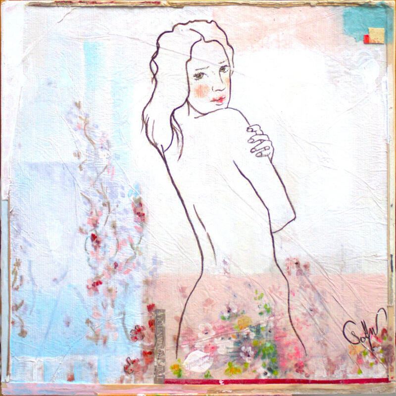 Painting INEFFABLE by Sablyne | Painting Raw art Acrylic Ink